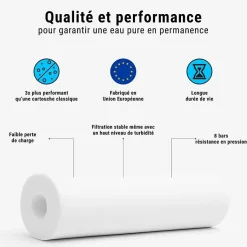 Cartouche anti-sédiments 9' 3/4 double gradient lot de 6