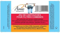 Cartouche Apic 1x anticalcaire + 1 x 25 microns