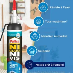 Cartouche de colle polymère propulsée au gaz, 200 g - intérieur/extérieur