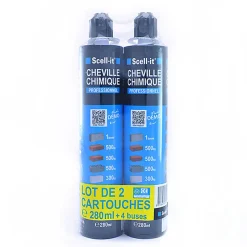 Cartouche de scellement chimique 280 ml vendue par 2