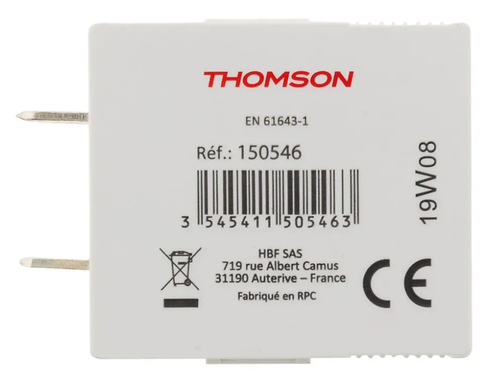 Cartouche rechange parafoudre modulaire Thomson