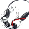 Casque à Conduction osseuse luetooth étanche rouge noir