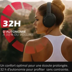 Casque Audio portable Bluetooth ANC Réduction active de bruit
