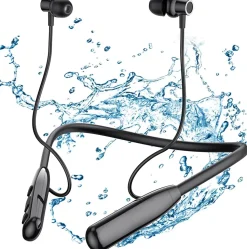 Casque Bluetooth 5.3 écouteurs de Sport 30 Heures de Lecture noir