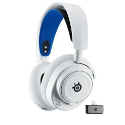 Casque Micro Gaming sans fil SteelSeries Arctis Nova 7P pour PS PC Mac Nintendo Switch Oculus Quest 2 et Android Blanc