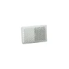 Catadioptre rectangulaire 57x39 mm blanc auto-adhésif