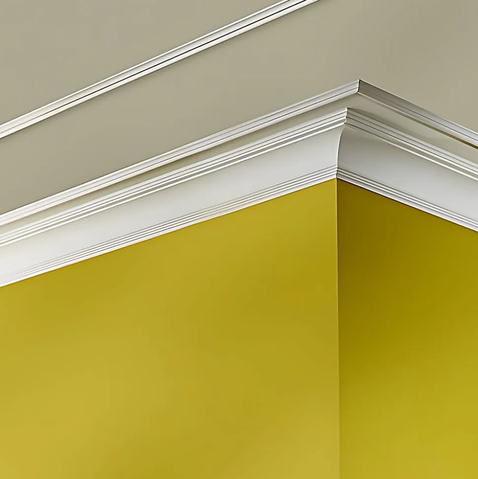 CB512 Corniche plafond Orac Decor - 10x10x200cm (h x p x L) - moulure décorative polystyrène Carton complet