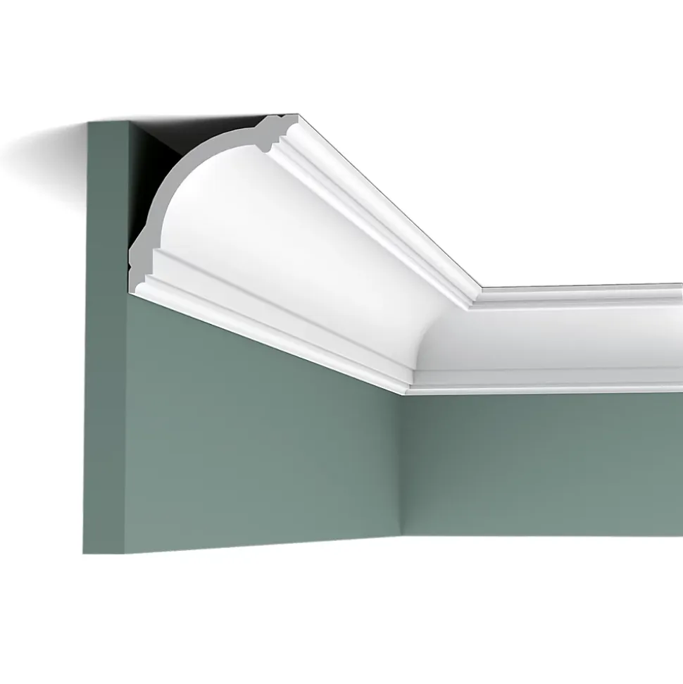 CB512 Corniche plafond Orac Decor - 10x10x200cm (h x p x L) - moulure décorative polystyrène Carton complet