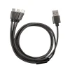 Câble 3 en 1 Lightning/Micro/USB-C GAO