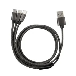 Câble 3 en 1 Lightning/Micro/USB-C GAO