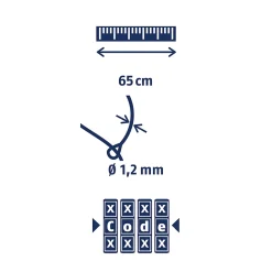 Câble antivol avec combinaison Abus néon jaune 65cm