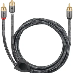 Câble audio 1 RCA mâle - 2 RCA mâles 5 m GOOBAY