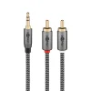 Câble audio Jack 3.5 - 2 RCA mâles 3 m GOOBAY
