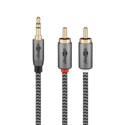 Câble audio Jack 3.5 - 2 RCA mâles 2 m GOOBAY