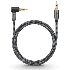 Câble audio Jack 3.5 coudé 90 or 1 m GOOBAY