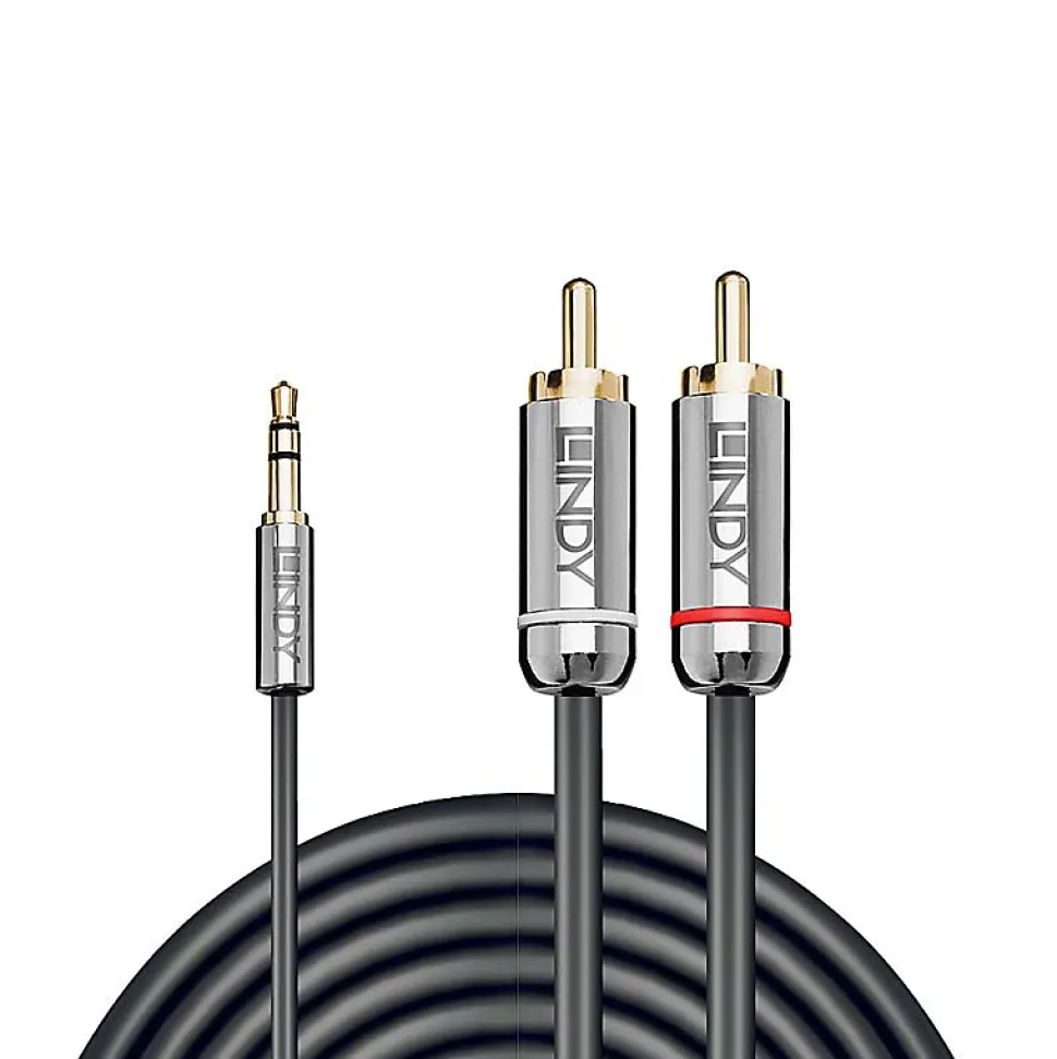 Câble audio Jack 3.5mm - 2x RCA 5 m LINDY