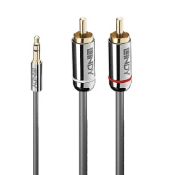 Câble audio Jack 3.5mm - 2x RCA 3 mètres LINDY