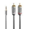 Câble audio Jack 3.5mm - 2x RCA 2 mètres LINDY