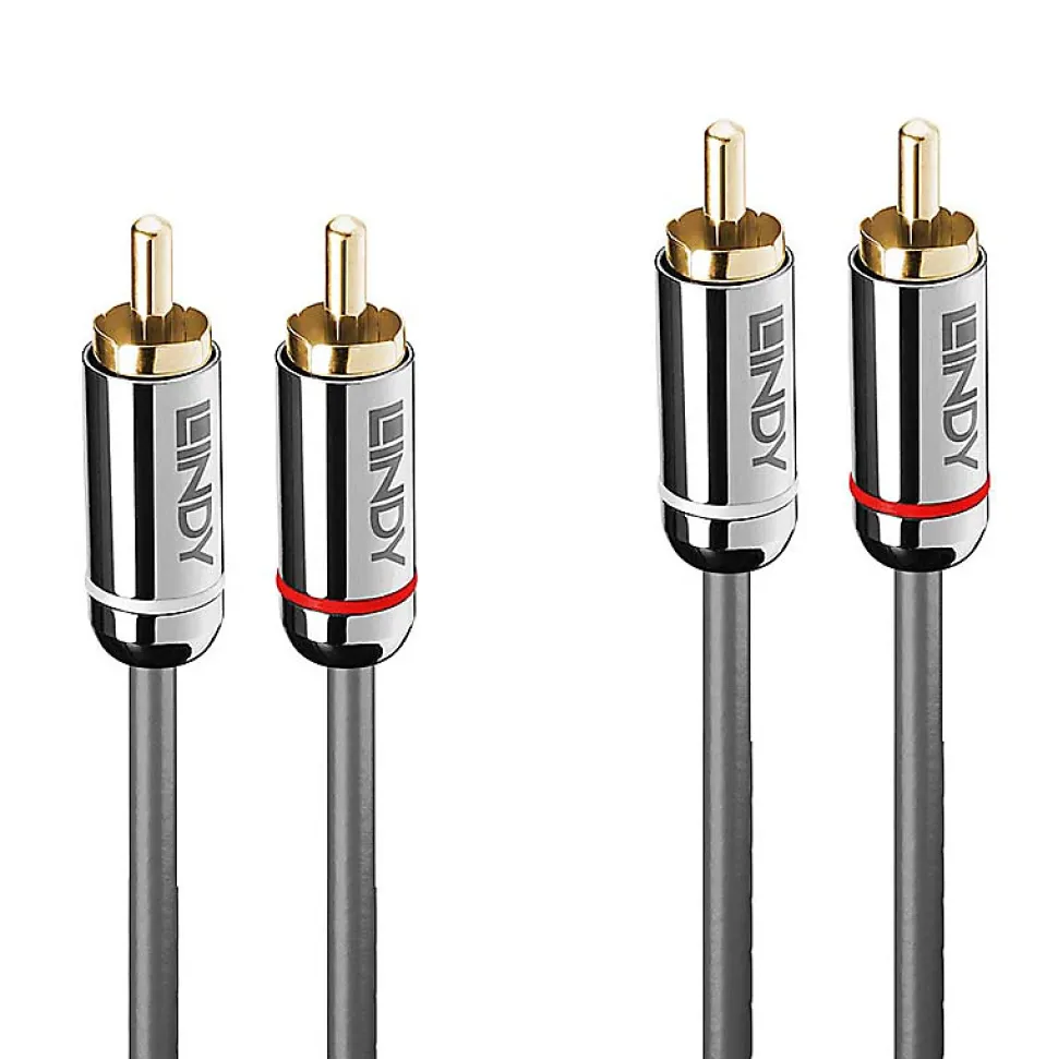 Câble audio 2x RCA Cromo Line 3m LINDY