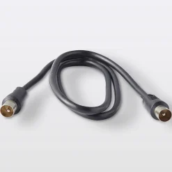 Câble coaxial 3C2V ø9.52 mm Mâle / Mâle noir, 0.75 m