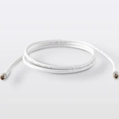 Câble coaxial 3C2V ø9.52 mm Mâle / Mâle blanc, 1.5 m