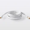 Câble coaxial Mâle / Femelle + adaptateur Mâle / Mâle blanc Blyss Or, 5 m
