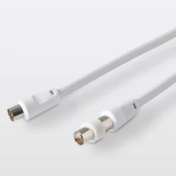 Câble coaxial Mâle / Mâle + adaptateur Mâle / Mâle Blyss, 10 m