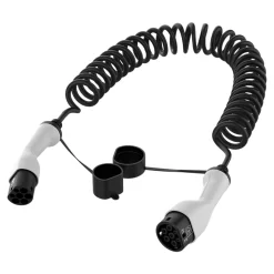 Câble de recharge pour voiture électrique en spirale 7,4KW 5m