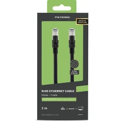 Câble Ethernet RJ45 CAT 8 mâle/mâle tressé - S/FTP 3 m - Metronic 395631