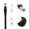 Câble Ethernet RJ45 CAT 8 mâle/mâle tressé - S/FTP 5 m - Metronic 395631