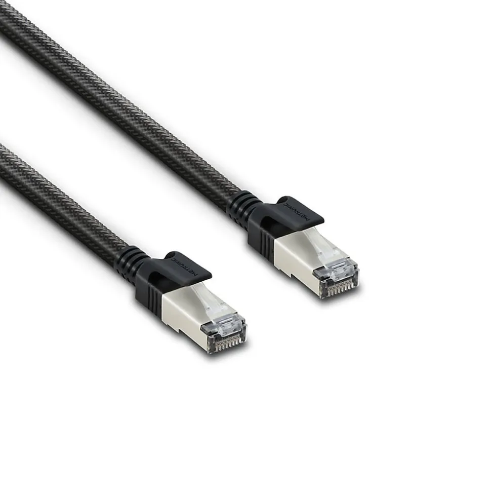 Câble Ethernet RJ45 CAT 8 mâle/mâle tressé - S/FTP 10 m - Metronic 395631