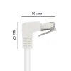 Câble Ethernet RJ45 CAT 6a mâle/mâle coudé - FTP 3 m - Metronic 395527