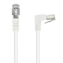 Câble Ethernet RJ45 CAT 6a mâle/mâle coudé - FTP 3 m - Metronic 395527