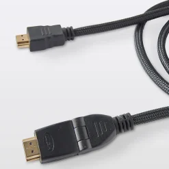 Câble HDMI Mâle / Mâle coudé 4K noir Blyss Or, 1.5 m