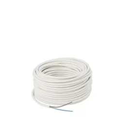 Câble électrique flexible H05VVF 2x1,5 mm² Blanc - 25 m