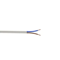 Câble électrique flexible H03VVH2F 2x0,75 mm² Blanc - 10 m