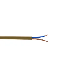 Câble électrique flexible H03VVH2F 2x0,75 mm² Or - 25 m