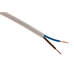 Câble électrique H05VV-F 2x1,5mm² blanc - 25m - Zenitech