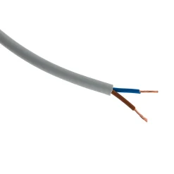 Câble électrique H05VV-F 2x1,5mm² gris - 50m - Zenitech