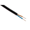 Câble électrique U1000 R2V 2x1,5mm² noir 100m Zenitech
