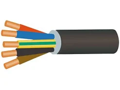 Câble électrique U1000R2V 5x2,5 mm² Nexans vendu au mètre linéaire