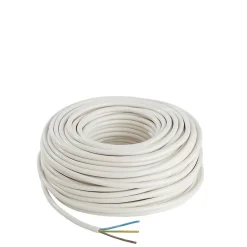 Câble électrique 3x1,5 mm² Nexans blanc - 50 m