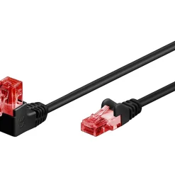 Câble RJ45 Cat6 coudé non blindé 25cm GOOBAY