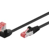 Câble RJ45 Cat6 coudé surblindé 25cm GOOBAY