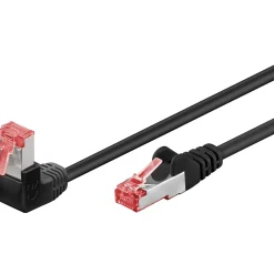 Câble RJ45 Cat6 coudé surblindé 25cm GOOBAY
