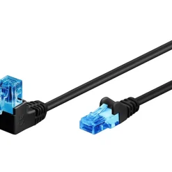 Câble RJ45 Cat6a coudé non blindé 5 m GOOBAY