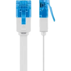 Câble RJ45 Cat6a plat blanc 50cm GOOBAY
