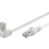 Câble RJ45 Cat5e coudé blindé blanc 3m GOOBAY