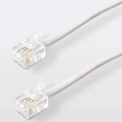 Câble RJ11 Mâle / Mâle blanc Blyss, 2 m