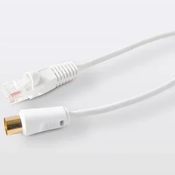 Câble RJ45 Mâle / Mâle Catégorie 6E blanc Blyss, 2 m